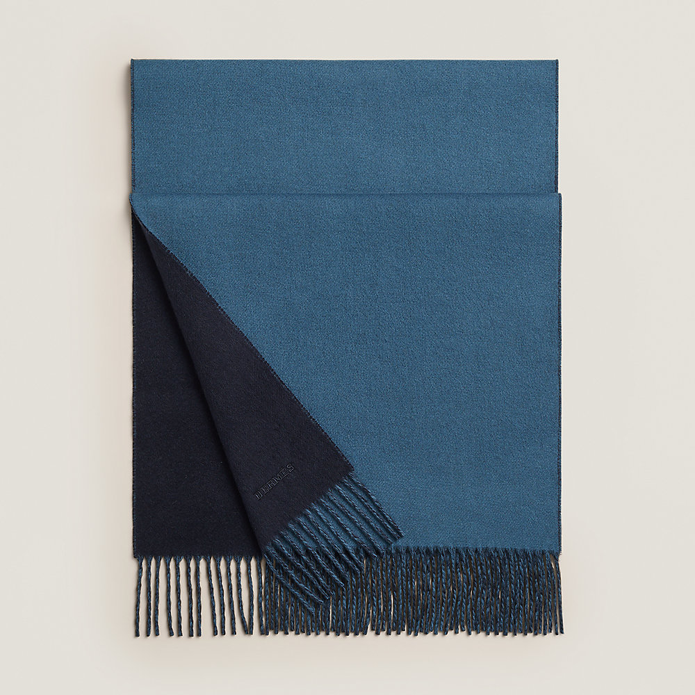 RECTO-VERSO MUFFLER 190 DOVE GREY CASHMERE